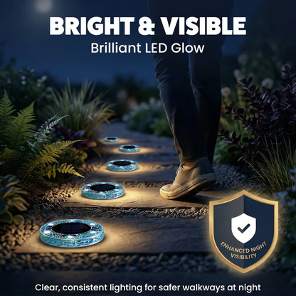 ✨ EDITORS' PICK: 50% OFF丨🌙 Solar Mosaic Disk Garden Lights
