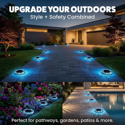 ✨ EDITORS' PICK: 50% OFF丨🌙 Solar Mosaic Disk Garden Lights
