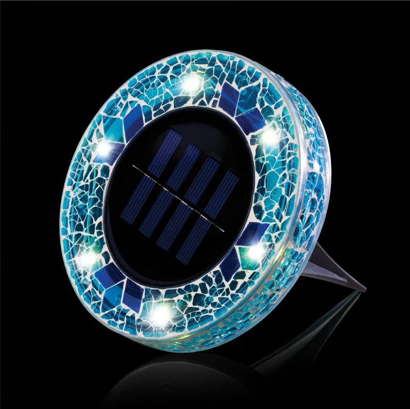 ✨ EDITORS' PICK: 50% OFF丨🌙 Solar Mosaic Disk Garden Lights