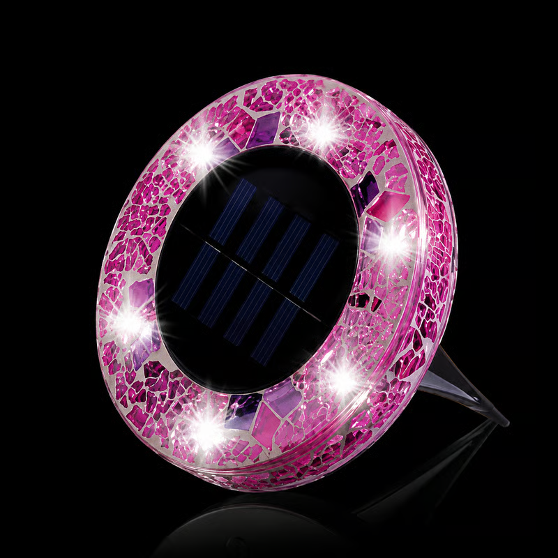 ✨ EDITORS' PICK: 50% OFF丨🌙 Solar Mosaic Disk Garden Lights