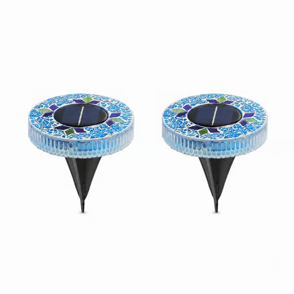 ✨ EDITORS' PICK: 50% OFF丨🌙 Solar Mosaic Disk Garden Lights