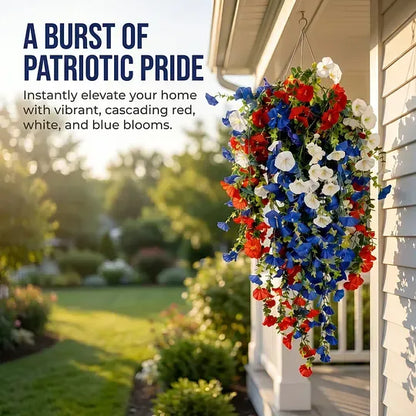 ✨Independence Day Hot Sale❤️🤍💙 🇺🇸 Red, White & Blue Flowers for America’s 250th – Perfect for Porch & Party 💐