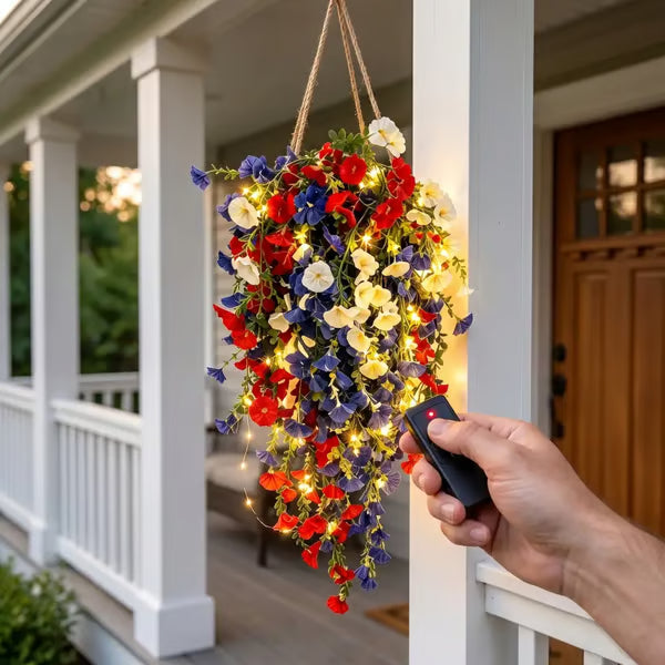 ⚡ Over 50,000 Sold!🎉✨🇺🇸 Celebrate America’s 250th Anniversary with Patriotic Hanging Flower Baskets