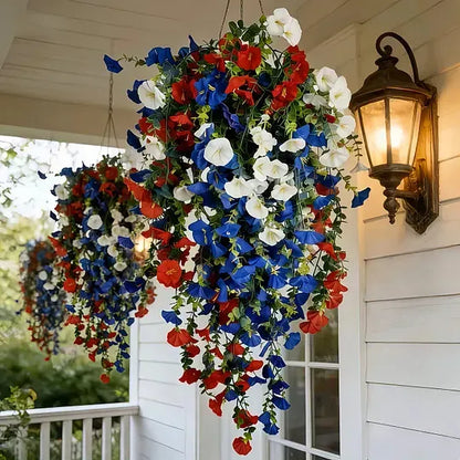 ⚡ Over 50,000 Sold!🎉✨🇺🇸 Celebrate America’s 250th Anniversary with Patriotic Hanging Flower Baskets