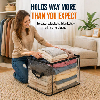 🎁 Last Day Sale 49% OFF📦Large Heavy-Duty Thick Plastic Clear Storage Bag for Clothes, Moving & Storage