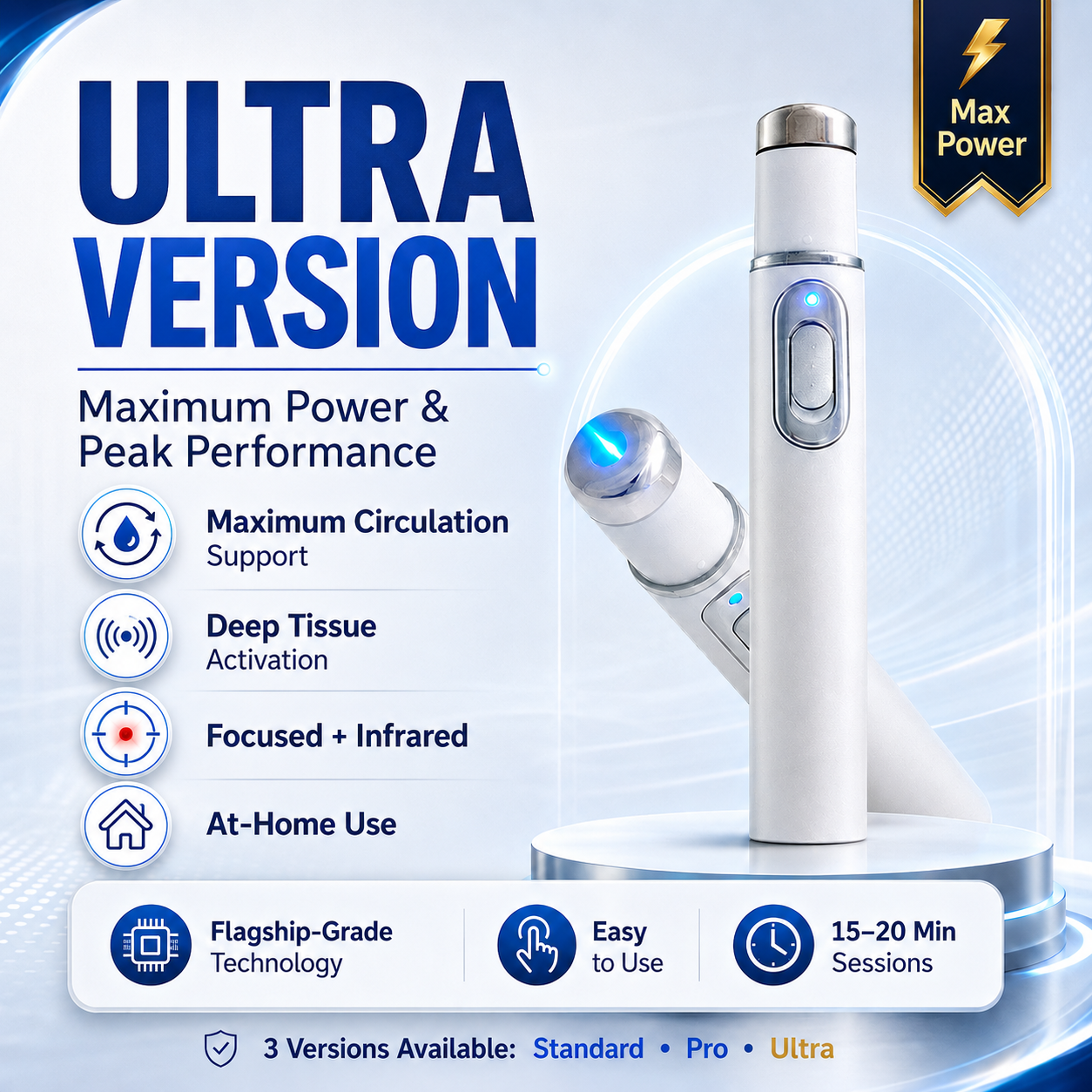 💖 Ultrasonic Shock Wave Therapy Massager——Restore Circulation. Relieve Deep Pain. Rebuild Male Confidence.⚡