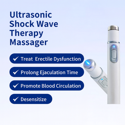 💖 Ultrasonic Shock Wave Therapy Massager——Restore Circulation. Relieve Deep Pain. Rebuild Male Confidence.⚡