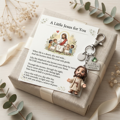"A little reminder that you're not alone." - Comforting Pocket Reminder Keychain & Poem Card Gift Set 🌟🙏