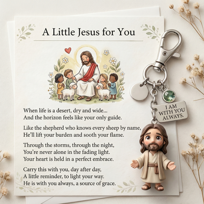 "A little reminder that you're not alone." - Comforting Pocket Reminder Keychain & Poem Card Gift Set 🌟🙏