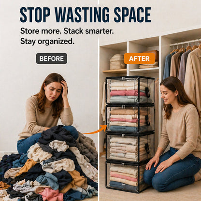 🎁 Last Day Sale 49% OFF📦Large Heavy-Duty Thick Plastic Clear Storage Bag for Clothes, Moving & Storage