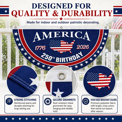 Flash Sale 60% OFF⭐Veteran Made - USA 250 YEARS COMMEMORATIVE BANNER