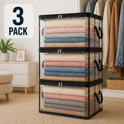 🎁 Last Day Sale 49% OFF📦Large Heavy-Duty Thick Plastic Clear Storage Bag for Clothes, Moving & Storage