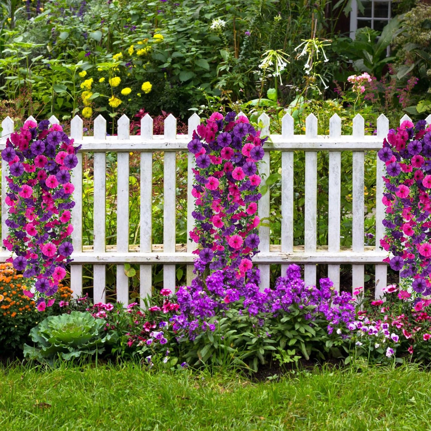 🌺UV Resistant Hanging Artificial Morning Glory Vine 💖