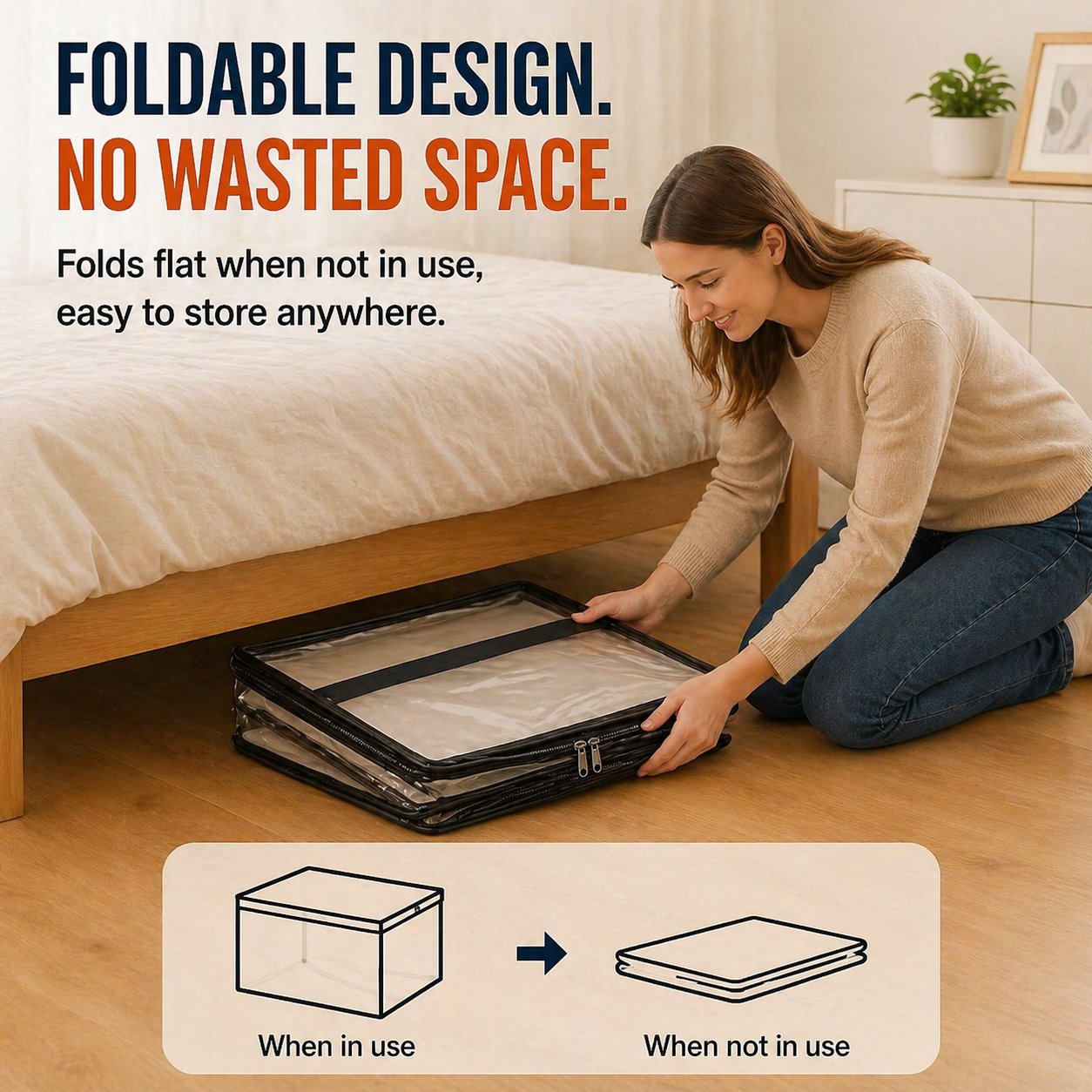 🎁 Last Day Sale 49% OFF📦Large Heavy-Duty Thick Plastic Clear Storage Bag for Clothes, Moving & Storage