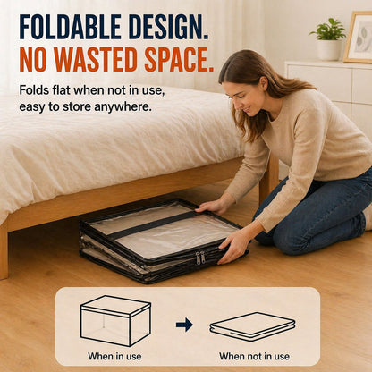 🎁 Last Day Sale 49% OFF📦Large Heavy-Duty Thick Plastic Clear Storage Bag for Clothes, Moving & Storage