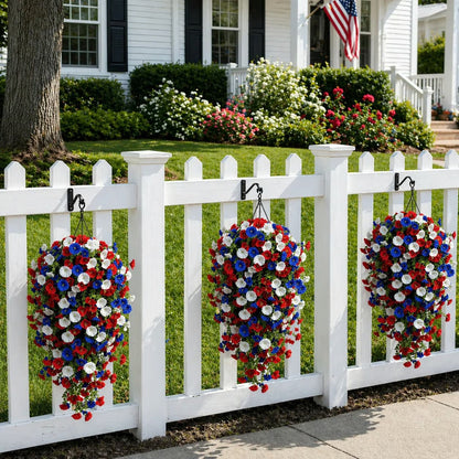 ⚡ Over 50,000 Sold!🎉✨🇺🇸 Celebrate America’s 250th Anniversary with Patriotic Hanging Flower Baskets